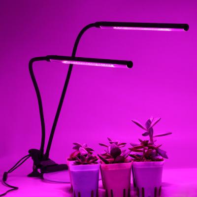 China Flexible Arm Lamp Body Materials 18W Alumina Sync Led Plant Grow Light Indoor Iron Clamp Led Grow Plant Light for sale