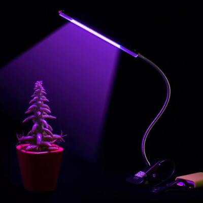 China Flexible arm; hot-selling 3-speed adjustable rheostat led plant grow lamp flexible LED plant to grow light desk lamp for sale