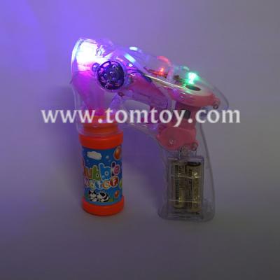 China Lightweight And Sound Plastic Light Up LED Bubble Gun With Sound for sale