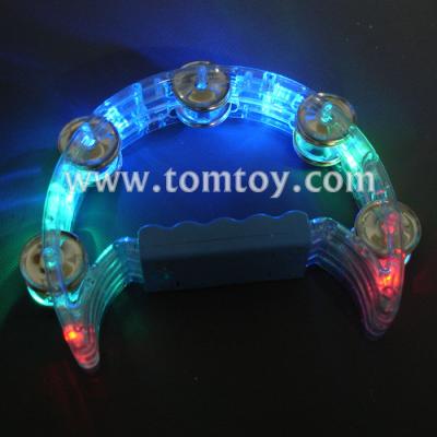 China Festival Plastic Half Moon LED Light Up Tambour For Kids for sale