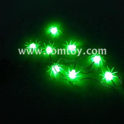 China Home Decoration Regular On / Off Lighting Battery Operated Spider LED String Lights For Halloween for sale