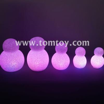 China Christmas LED Light Up Flashing Snowman Dolls Christmas Decoration for sale