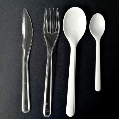 China Whina Disposable Wholesale Medium Weight Disposable PS Forks Knives Spoons Set for sale