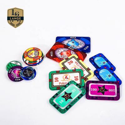 China Custom Printed Poker Ceramic Ceramic Chips Professional Cheap Pattern Poker Chips for sale