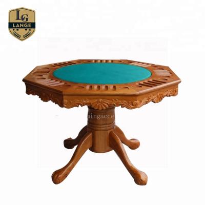 China Premium Casino 55 Inch Round Casino Home Using Poker Table With Poker Table Dust Cover Top for sale