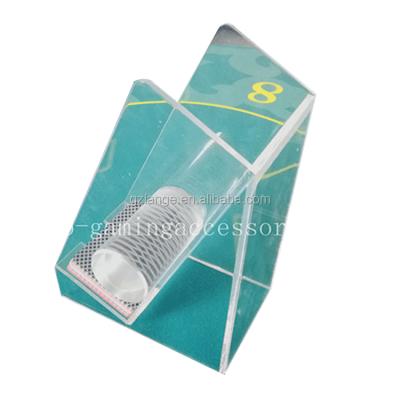 China Transparent Acrylic 8 Decks Baccarat Games Baccarat Playing Card Throw Rack Discard Holders for sale