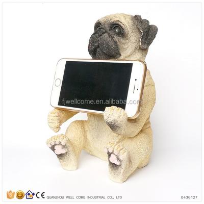 China Europe Hot Sale Pug Dog Hand Mobile Phone Holder for sale