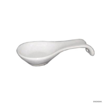 China Sustainable White Ceramic Wholesale Decorative Spoon Rest Holder for sale