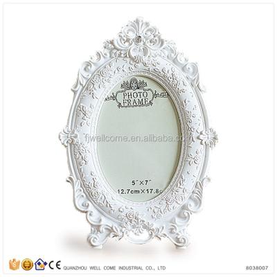 China Wholesale Oval Photo Frame Resin Picture Frames For Decoration Wedding for sale