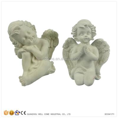 China Europe Cheap Customized Popular Sweet Baby Angel Unpainted Resin Figurines for sale