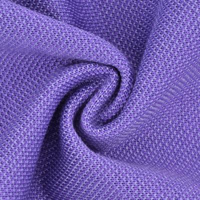 China Sustainable Purple Pique Cotton Knitted Fabric Polyester for sale