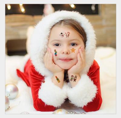 China Hot Selling Christmas Supplement OEM Temporary Tattoo Sticker Temporary Christmas Decoration Printing Tree Hands And Feet Waterproof 68mm*120mm for sale