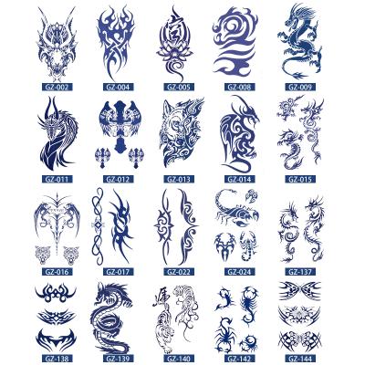 China Wholesale Temporary Waterproof Tattoo Sticker Tribal Black Water Transfer Custom Temporary Tattoo Sticker for sale