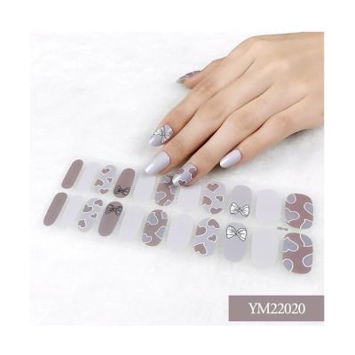 China 2021 Eco-friendly Custom Nail Decals Stickers Art Decoration Manicure Retro Vintage Classic Polish Crystal Logo Wrap Adhesive for sale