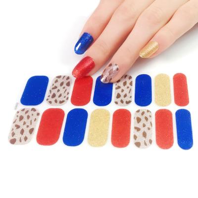 China Eco-friendly wholesale custom decoration nail art etsy real nail polish toe wraps gel polish custom nail stickers for sale