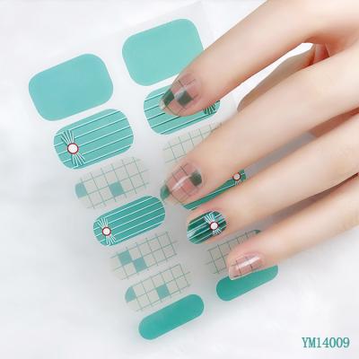 China Colorful Sticker Art Nail Decoration Eco-friendly High Quality Self-adhesive 3D Nail Decals Nail Art Stickers for sale