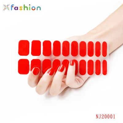 China Wholesale Eco-Friendly Non-Toxic Eco-Friendly Art Wraps Brand 3d Gel Nail Sticker Custom UV Gel Polish Strips Stickers Decals For Girls for sale