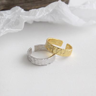 China INS Custom 925 Sterling Silver Jewelry 18K Gold Plated Rings Non-fading Adjustable Ring For Women Jewelry 2021 for sale