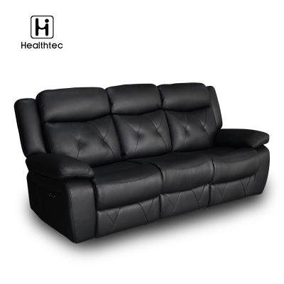 China Modern (Height) Adjustable American 3 Seat Recliner Sofa Massage Sofa Recliner Sofa Set Furniture Leather Recliner for sale