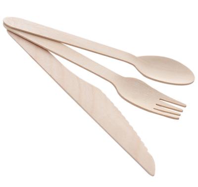 China Sustainable Eco Friendly 3 Piece Fork Knife Spoon Bamboo Disposable Cutlery Set Bamboo Cutlery Travel Set for sale