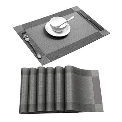 China Sustainable Have Running Heat-resistand Woven PVC Set Mat Washable Easy To Clean Table Mats For Kitchen Table for sale