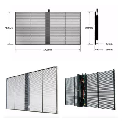 Cina Glass Window Outdoor LED Mesh Display High Brightness DIP P10.4mm in vendita