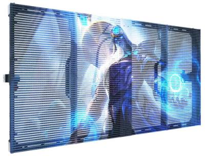 China Outdoor 1000x500mm Rental Transparent LED Display With High transparent rate and Slim cabinet for sale