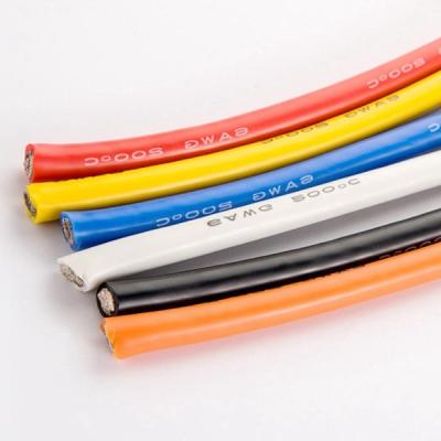 China Multi Use 22AWG Silicon Insulated Super Soft High Temperature Tinned Copper Wire for sale