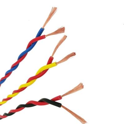 China Household 2.5mm PVC Insulated Copper Conductor Flexible Twisted Pair Cable Household Wire for sale