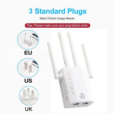 China Hot selling home factory Wifi booster 1200Mbps wifi range supplement 5GHz dual band wifi repeater pro for sale