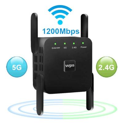 China 5Ghz WiFi Repeater 1200Mbps Router Wifi Booster 11ac Long Range Home Wireless Wi-Fi Signal Amplifier Repeater for sale