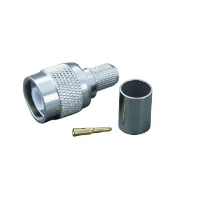 China Plug Crimp Connector RF Coaxial TNC macho para cabo RG6 1P ((AE) *1 à venda