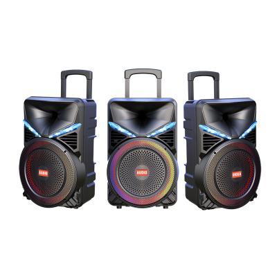 China Outdoor 12 inch LED flashing light pole square dance speaker is suitable for listening to subwoofer sound for sale