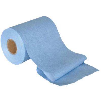 China Waterproof Industrial Wood Pulp Polypropylene Spunlace Nonwoven Cloth Towel Roll For Cleaning for sale