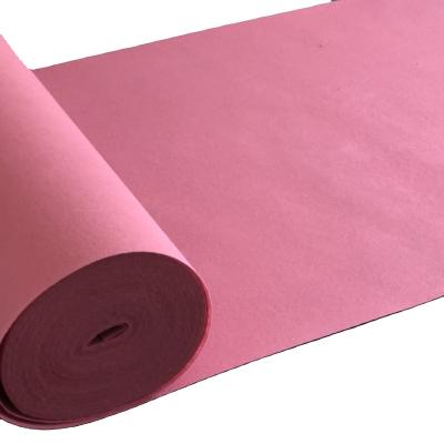 China Washable 100% Polyester Outdoor Nonwoven Pink Event Stage Carpets For Event And Commercial Stage for sale