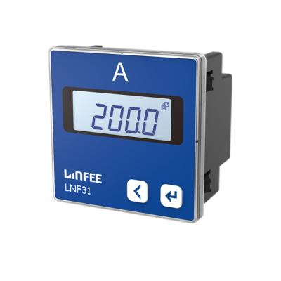 China panel mount power meter single phase induction type mini digital ammeter LNF31 for sale