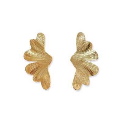 China Cute 14k Gold Plated Small Gold Earrings Woman Fancy Small Ladies Earrings Designs Picture Designs For Party Girls for sale