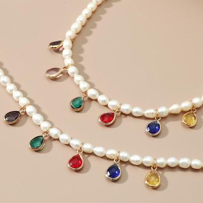 China Shell Pearl Cross Jewelry Dangling Female Pearl Necklace Hip Hop Bracelet Environmentally Friendly for sale