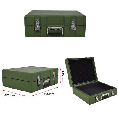 China Waterproof shockproof rotomolded plastic military transport box with EVA foam for sale