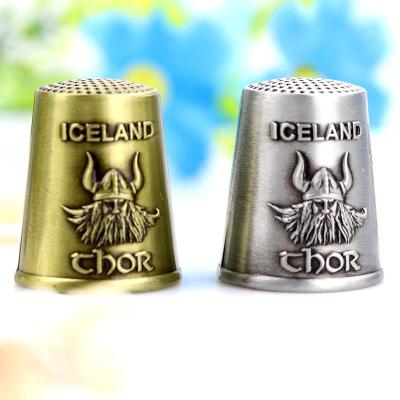 China Home Decoration Custom Free Design Die Cut 3D Viking Souvenir Decorative Finger Sewing Thimble for sale