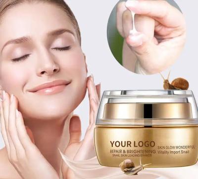 China Private Label Anti Aging Custom Skin Care Whitening Advanced Anti Aging Snail 96 Mucin Moisturizing Collagen Snail Repairing Cream for sale