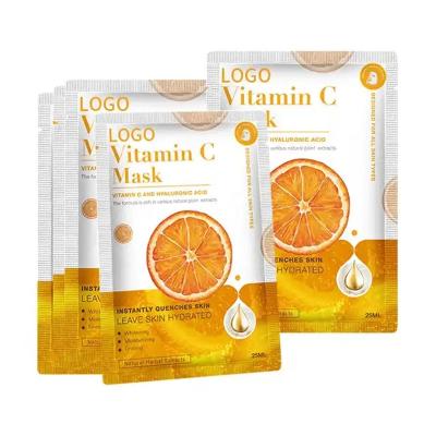 China Organic Face Care Moisturizer Private Label Collagen Beauty Mask Vegan Fruit Vitamin C Serum Facial Protective Mask for sale