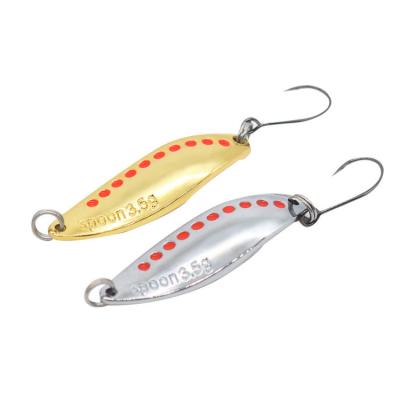 China 1.5g 2.5g 3.5g 5g Zinc Alloy Metal Spoon Fishing Lure For Bass Perch for sale