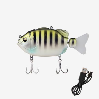 China Vivid Fish Action 130mm Robot 58g Hard Fish Swimming USB Rechargeable Fishing Lures for sale