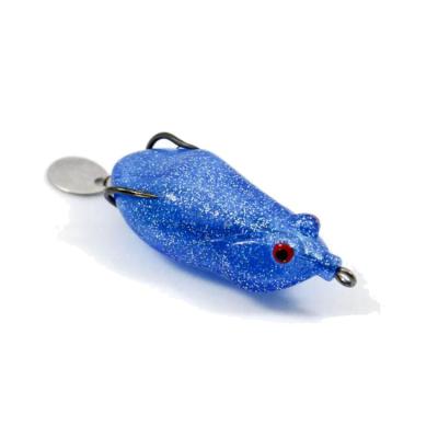 China Factory Wholesale Glitter Ray Frog Flipped Blood Hook Frog Lure 60mm 13g for sale