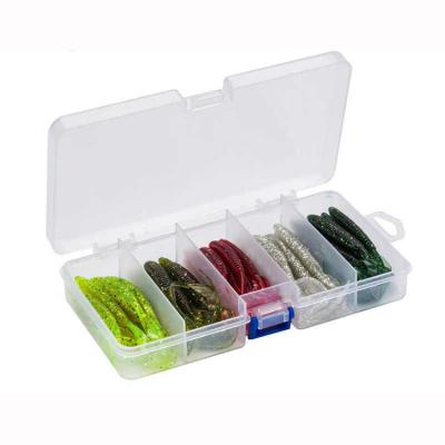 China Water Proof Plastic Set Soft Lure Fishing Plastic Artificial Fish Storage Packaging Box for sale