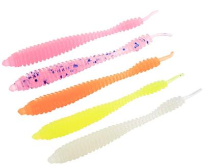 China TPR 8pcs/pack 50mm soft pin 0.25g tail tpr swim bait fishing lure for sale