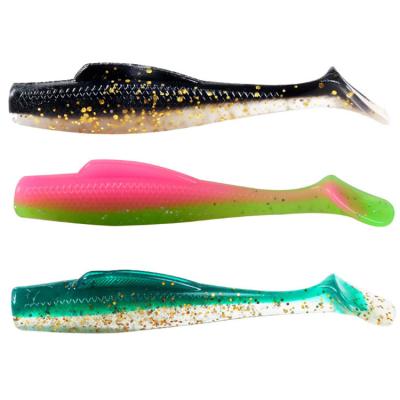 China TPR tpr soft material fishing for lure 80mm 5g t tail tpr swim bait for sale