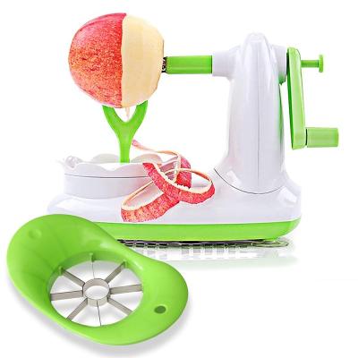 China Metal Apple Peeler, Pear Peeler with 8 Wedges Apple Slicer and Corer, Stainless Steel Blades Apple Cutter for sale