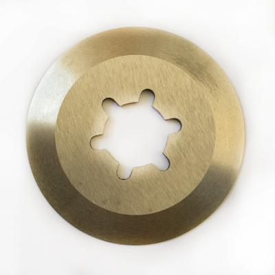 China Industrial Process Use PCB Separator V Cut Circular Cutting Blade For Metal Tube for sale